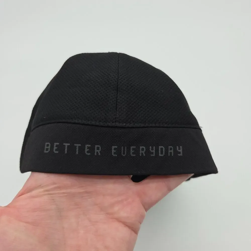 Lululemon Black Running Hat Reflective Lightweight OS Unstructured Vented